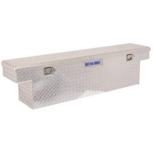 Better Built 61.5" Saddle Narrow Truck Box with Single Shock (Brite Aluminum) - 73010812