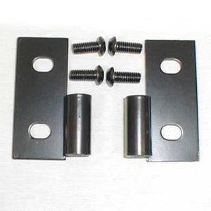 Smittybilt Lower Door Hinge Set (Black Stainless Steel) - 7607