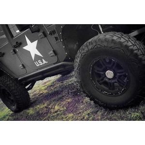 Smittybilt Rock Crawler Rocker Guards (Black) - 76644