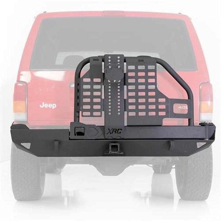 Smittybilt XRC Rear Tire Carrier Bumper with Hitch (Black) - 76851 - Image 3