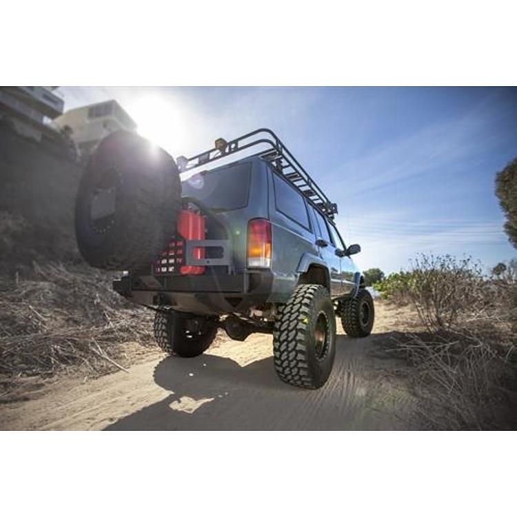 Smittybilt XRC Rear Tire Carrier Bumper with Hitch (Black) - 76851 - Image 7