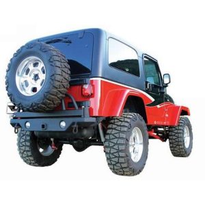 Rampage Recovery Rear Bumper with Tire Carrier (Black) - 78615