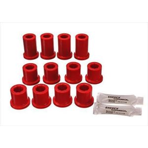 Energy Suspension Front Leaf Spring Bushing Set (Red) - 8.2102R