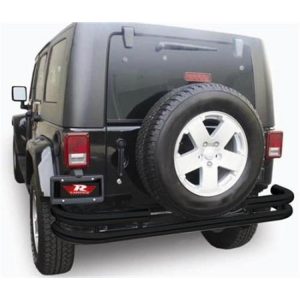 Rampage Double Tube Rear Bumper (Black) - 86648R
