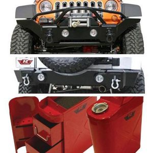 Rampage Front and Rear Bumper Package (Black) - 88510605K