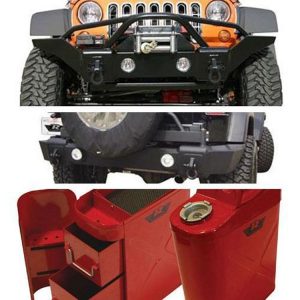 Rampage Front and Rear Bumper Package (Black) - 88510606K