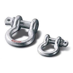 Warn 3/4 Inch Inch D-Ring Shackle (Silver) - 88999