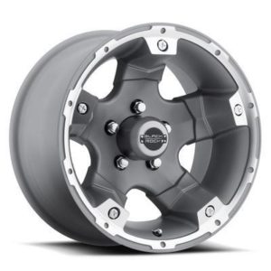 Black Rock 900 Viper, 17x8 Wheel with 5 on 5 Bolt Pattern - Tungsten- 900S785045