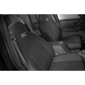 Rough Country Neoprene Front and Rear Seat Covers (Black) - 91023