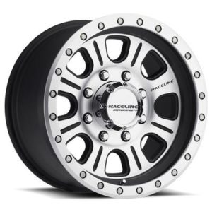 Raceline Wheels Monster, 17x9 with 6x5.5 Bolt Pattern - Black and Machined - 928M-79060-12