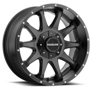 Raceline Wheels Shift, 17x8.5 with 5x4.5 and 5x5 Bolt Pattern - Satin Black - 930B-7859618