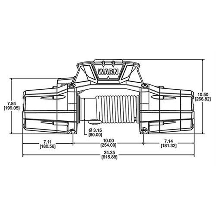 Warn ZEON Platinum 12-S Recovery 12000lb Winch with Spydura Synthetic Rope - 95960 - Image 2
