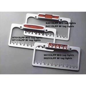 AMI License Plate Frames (Brushed Stainless Steel) - 98253LP