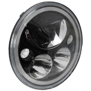 Vision X Lighting Vortex 7 Inch Round LED Headlamp with Halo Kit (Black) - 9892825