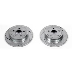 Power Stop Evolution Drilled and Slotted Rear Brake Rotors - AR83075XPR