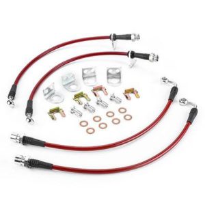 Power Stop Stainless Steel Braided Front and Rear Brake Hoses - BH00173