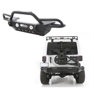 Smittybilt SRC Gen2 Front Bumper Package with Tire Carrier (Black) - BMPRPKG2.2