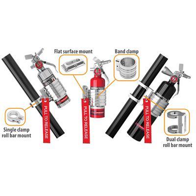 H3R Performance Dual Clamp Mount for 2-1/4" Roll Bar (Polished) - BMR14P - Image 2