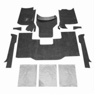 BedRug Premium Front Floor Liner Kit with Heat Shields (Charcoal) - BRCYJ76F