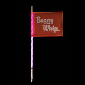 Buggy Whip 4' Pink LED Whip, Threaded - BWLED4PKT