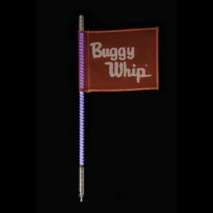 Buggy Whip 6' Blue LED Whip, Threaded - BWLED6BT