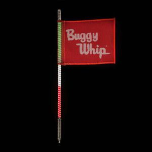 Buggy Whip 6ft LED Whip - Threaded - Red White Green - BWLED6RWGT