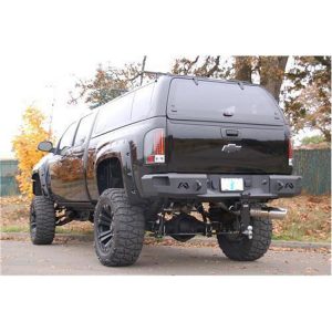 Fab Fours Full Size Rear Bumper (Black) - CH08-W1450-1