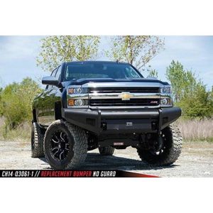 Fab Fours Elite Replacement Front Bumper No Guard (Black) - CH14-Q3061-1