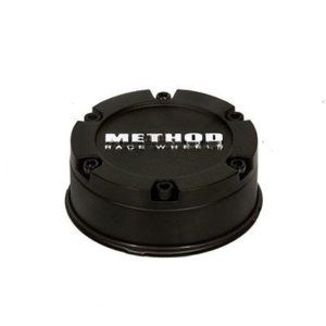 Method Race Wheels Push Through, Flush Center Cap - 5 on 5, 6 on 5.5 (Black) - CP-CWHB108