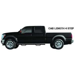 N-Fab Nerf Step Bar Cab Length - D1573QC-TX