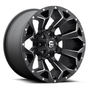 FUEL Off-Road D546 Assault Wheel, 20x12 with 5 on 114.3 Bolt Pattern - Black Milled - D54620202647