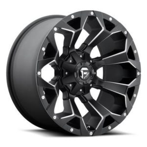 FUEL Off-Road Assault D546 Wheel, 22x9.5 with 6 on 135 / 6 on 5.5 Bolt Pattern - Black / Milled - D54622959859