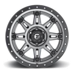 Hostage III D568, 18x9 Wheel with 8 on 6.5 Bolt Pattern - Matte Gun with Black Ring