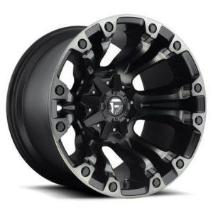 FUEL Off-Road Vapor D569 Wheel, 22x10 with 6 on 135 / 6 on 5.5 Bolt Pattern - Black / DDT - D56922009846