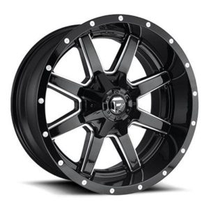 FUEL Off-Road D610 Maverick Wheel, 20x10 with 6 on 135/6 on 5.5 Bolt Pattern - Black Milled - D61020009847