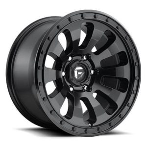 FUEL Off-Road Wheels Tactic D630, 18x9 with 6 on 135 Bolt Pattern - Matte Black - D63018908950