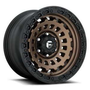 FUEL Off-Road Zephyr D634 Wheel, 18x9 with 8 on 180 Bolt Pattern - Bronze / Black - D63418901850