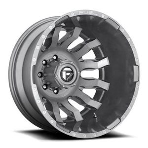 FUEL Off-Road D693 Blitz Dually Rear Wheel, 20x8.25 with 8 on 200 Bolt Pattern - Platinum - D69320829245