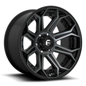 FUEL Off-Road D704 Siege Wheel, 22x12 with 8 on 170 Bolt Pattern - Black / DDT - D70422201747