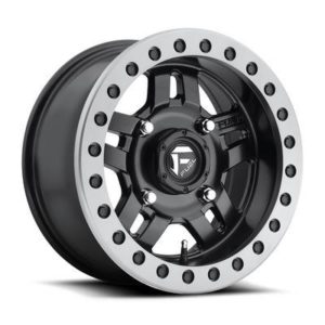 MHT Fuel Off-Road Anza D917 Beadlock Wheel, 14x7 with 4 on 136 Bolt Pattern - Black / Anthracite - D9171470A643