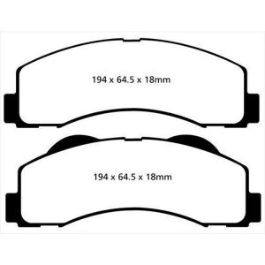 EBC Brakes 6000 Series Greenstuff Truck/SUV Brakes Disc Pads - DP61855
