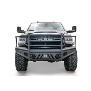 Fab Fours Black Steel Elite Front Bumper with Full Guard (Matte Black) - DR19-Q4460-1