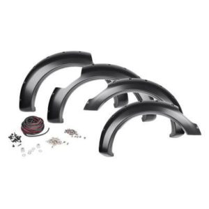 Rough Country Nissan Pocket Fender Flares with Rivets (Black) - F-N101700