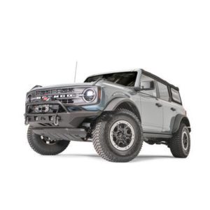 Fab Fours Stubby Front Winch Bumper with Pre-Runner Guard (Black) - FB21-B5252-1