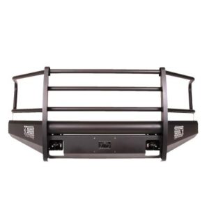 Fab Fours Black Steel Elite Bumper with Full Grille Guard (Black) - FF15-R3250-1