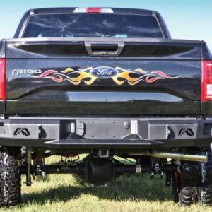 Fab Fours Rear Bumper (Black) - FF15-W3250-1