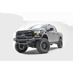 Fab Fours Aero Series Front Bumper with Pre-Runner (Black) - FF15-D3272-1