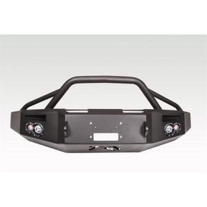 Fab Fours Winch Front Bumper with Pre-Runner Guard (Black) - FF15-H3252-1