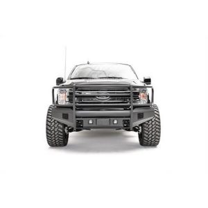 Fab Fours Black Steel Elite Front Bumper with Full Guard (Black) - FF18-R4560-1