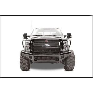 Fab Fours Replacement Front Bumper with Full Guard (Black) - FS17-S4160-1